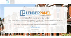 Desktop Screenshot of lenderpanel.com